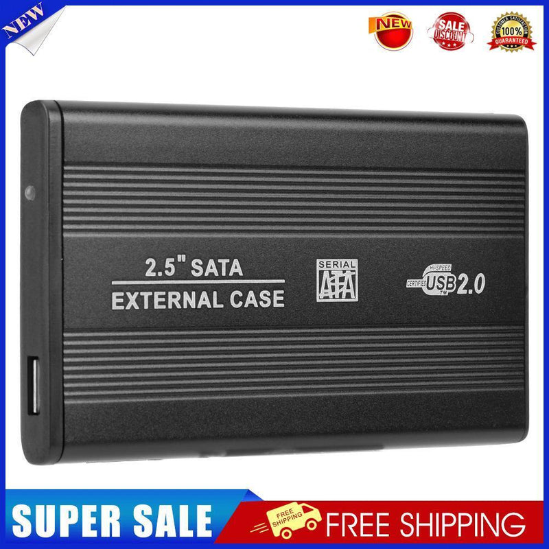 2.5 inch Hard Disk Case Aluminum Alloy SATA USB2.0 External Hard Drive Case