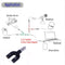 3.5mm Stereo Audio Jack Headphones Headphones 2 Way U Splitter Adapter