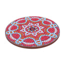 5D DIY Diamond Painting Mandala Wooden Round Coaster Cup Cushion (AA1058-1)