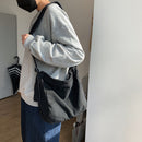Large Capacity Canvas Shoulder Bags Soft Travel Women Men Crossbody Satchels