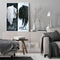 Canvas Paint By Numbers Black White Angel Wings Oil Hand Painted Home Art
