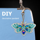 4pcs DIY Full Drill Diamond Key Chain Bee Pendant Cross Stitch Keyrings Newly