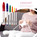 6pcs/set ABS Handle Knitting Needles Aluminum Crochet Hooks for Weaving Sew