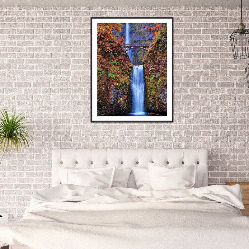 5D Diamond Painting Kit DIY Waterfall Full Round Drill Mosaic Home Decoration