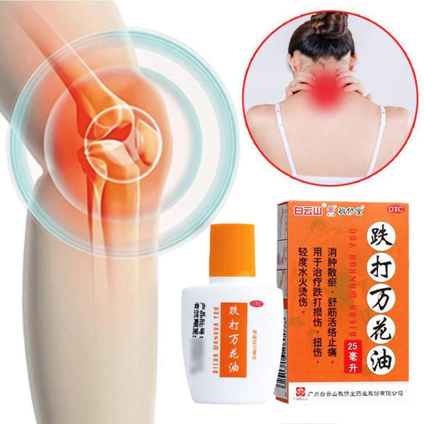 Bing Da Wan Hua Oil Relieves Swelling Dissipates Blood Stasis, Relieves Tendons.