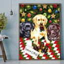 Diamond Painting 5D DIY Christmas Dog Full Round Drill Rhinestone Picture