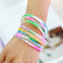 Candy Color Luminous Bracelet Silicone Glow in the Wristband Dark Gift Z1J best
