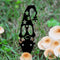 Metal Hollow Tree Trunk Gnome Ornament Backyard Lawn Stakes Yard Art Decorati