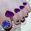 8pcs/set Silicone Toe Separators Spacers Manicure Pedicure Tool(Purple) Newly
