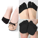 Cotton Half Insoles Pads Cushion Metatarsal Sore Forefoot Support Black