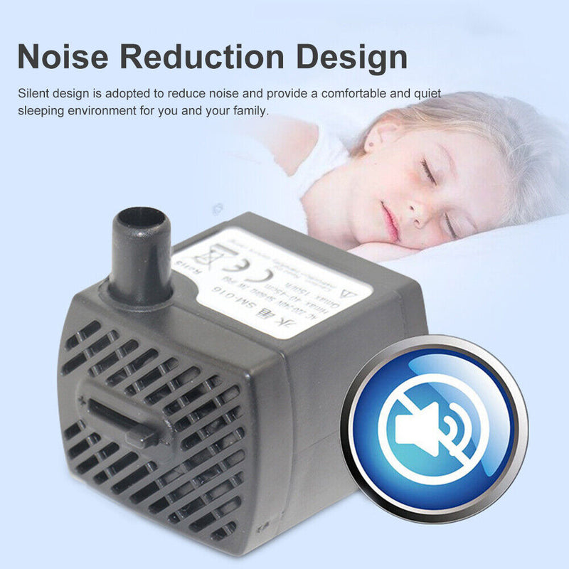 150L/H Submersible Ultra-quiet Water Fountain Pump for Fish Tank Pond (US)
