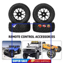 4Pcs Inserts 1.9 inch Hex Hub Beadlock Wheel Rims Tires Sets for 1/10 Axial Hsp