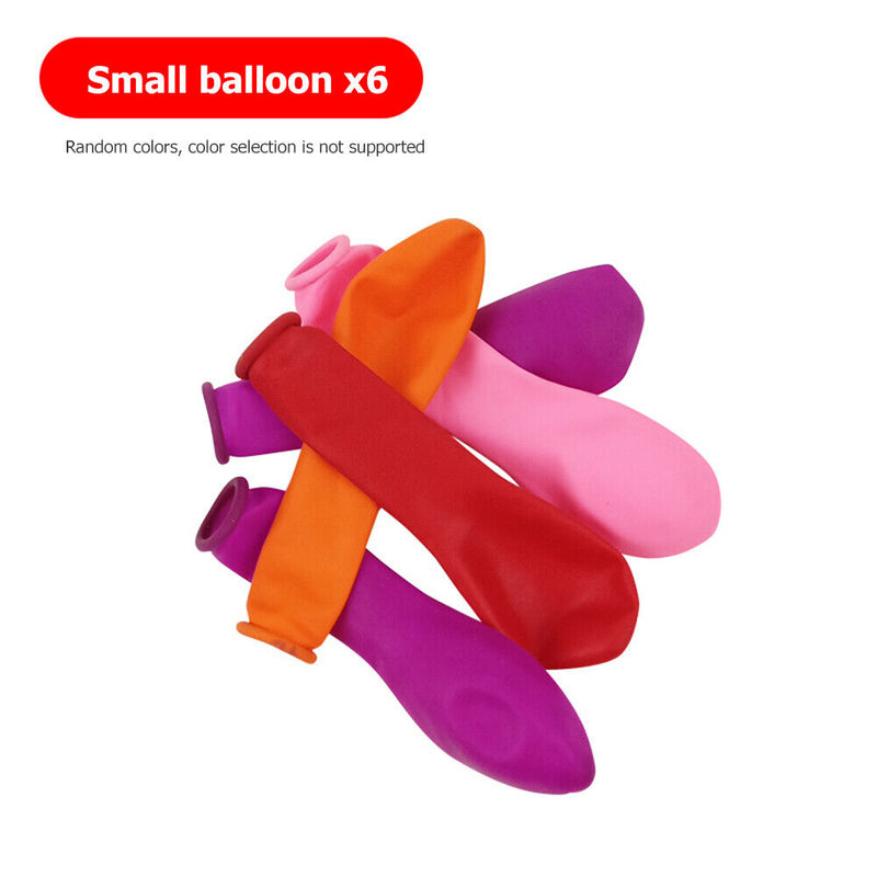 6pcs Plastic Inflatable Balloons Kids Kindergarten Party Toys Color Random Newly