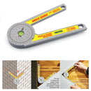 360 Degree Miter Saw Protractor w/Leveling Bubble Angle Finder Gauge Ruler Newly