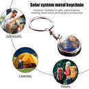 Solar System Metal Pendant Galaxy Earth Mars Glass Moon Keychain (Mercury) Newly