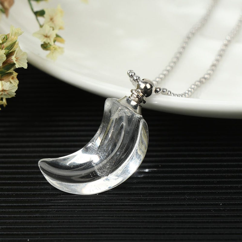 Wishing Bottle Pendant Perfume Jar Pendant Crystal Vial Necklace Lucky Charm