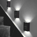 LED Solar Wall Light Waterproof Outdoor Garden Porch Sconce Lamp (White)