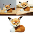 Simulation Sitting Fox Stuffed Animal Soft Plush Kids Gifts Christmas R3G3 Y1F0
