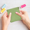 Women Wallets Napkin Tampon Bag Coin Purses Travel Cosmetic Bag (Green)