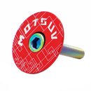 MTB Bike Headset Cover w/ Screw Bicycle Fork Tube Stem Cap Covers (Red) Newly