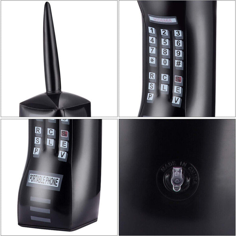 80s 90s Inflatable Radio Boombox Mobile Phone Prop Birthday Supplies (03) Newly