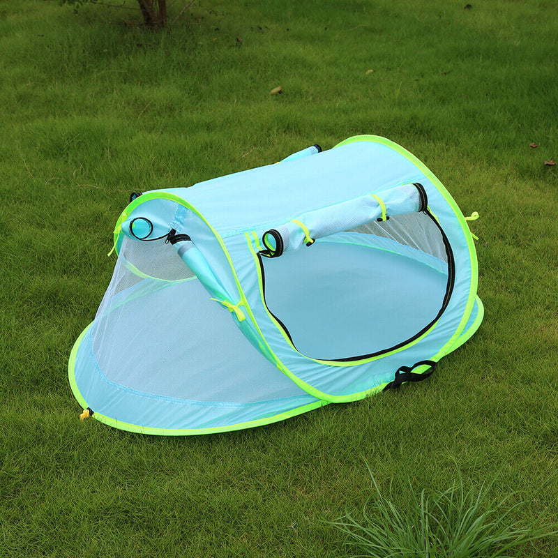 Foldable Beach Tent Zipper Play Tent Tear Resistant Sleep Bed for Indoor Ou