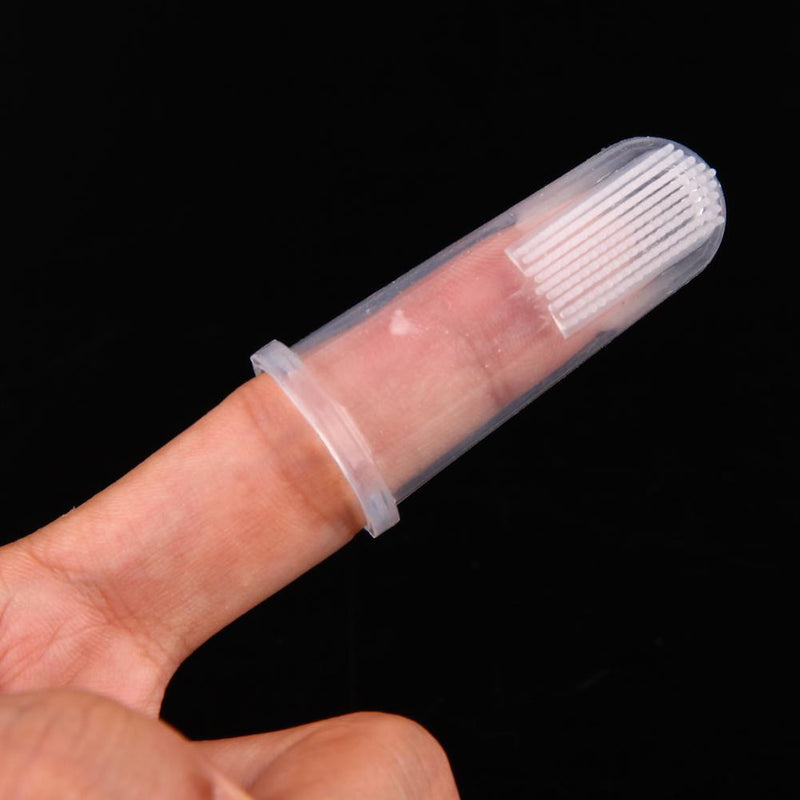 Pet Dog Cat Silicone Finger Toothbrush Oral Dental Cleaning Teeth Care(01) Newly