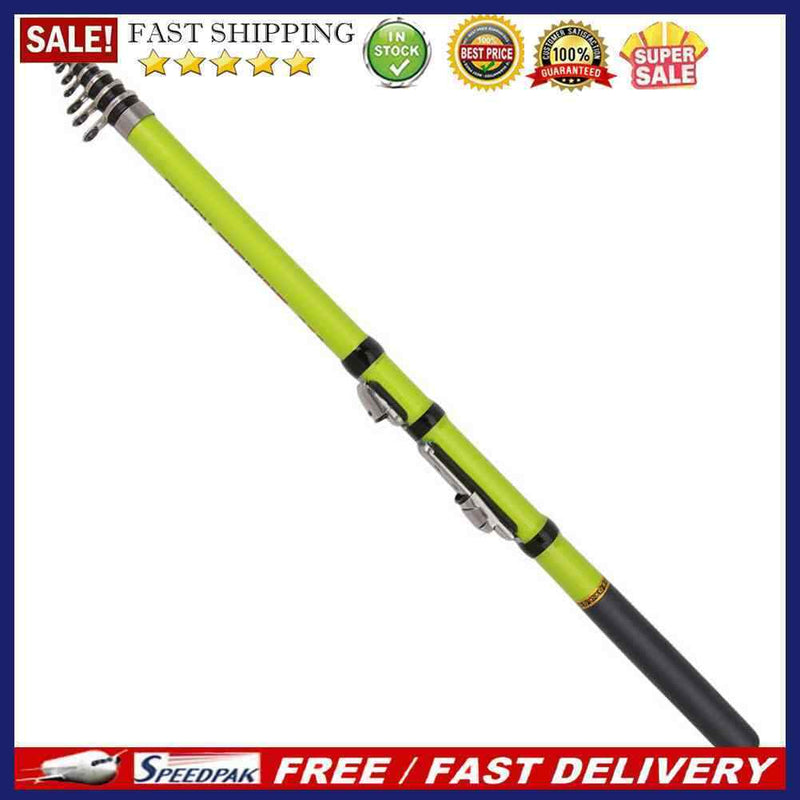 Telescopic Fishing Rod Spinning Fly Carp Feeder Hard Portable 1.8-3.0m Poles