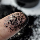 Mix Size DIY Art Tips Dust Pigments Paillette Nail Glitter Powder Black Sequins