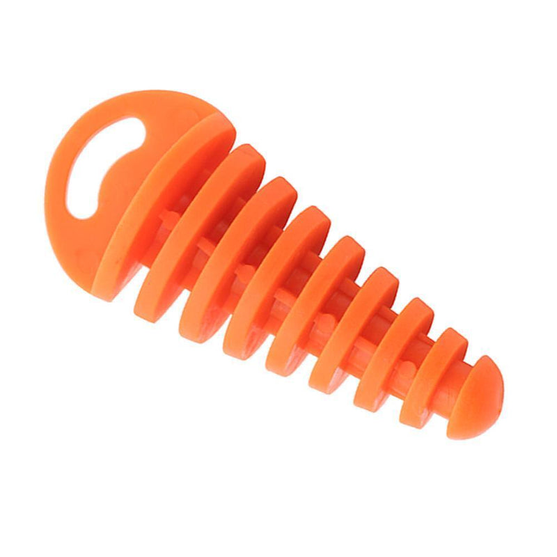 Motorcycle Exhaust Pipe Air-Bleeder Plug Muffler Wash Plug Small (Orange)