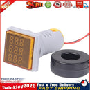 Square LED Digital Voltmeter Voltage Current Frequency Tester (Yellow) Newly