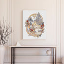 Partial Cross Stitch 11CT Cotton Thread DIY Christmas Reindeer Print Embroidery