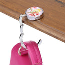 Portable Handbag Hook Foldable Desk Bag Purse Metal Holder Hanger Gifts(A) Newly