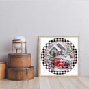 DIY Digital Picture Christmas Truck Frameless Oil Painting By Number Handic