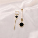 Girl Asymmetrical Eardrop Geometric Dangler Stud Earring Niche Earrings