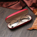 Wood Grain Eyeglass Box Hard Kit Holder Spectacle Case Reading Glasses Case
