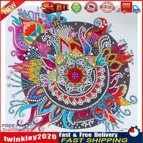 5D DIY Mandala Flower Part Special Drill Diamond Painting Kit Mosaic Craf Newly