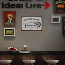 Fishing Club Sheet Metal Drawing Metal Painting Tin Wall Home Poster Room Sign