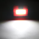 3 Modes Strong LED COB Headlight Outdoor Camping Mini Flashlight (Red)
