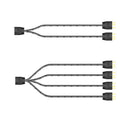 COOLMOON 5V 3Pin HUB Splitter Cable Extension Cord for Mainboard (1 to 4)