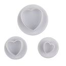 Fondant Baking Tool Cookie Mold Mould Love Heart Cake Decorating Plunger Cutter