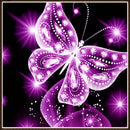 Butterfly 5D Full Drill Diamond Painting Embroidery DIY Cross Stitch(Pink) Newly