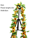 Flowers Vine Simulation Flower Cane Sunflower Rattan Garland Sunflowers