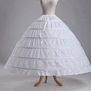 6Hoop Underskirt Ball Gown Long Skirts Petticoat Slips For Wedding P0O3 W4X5