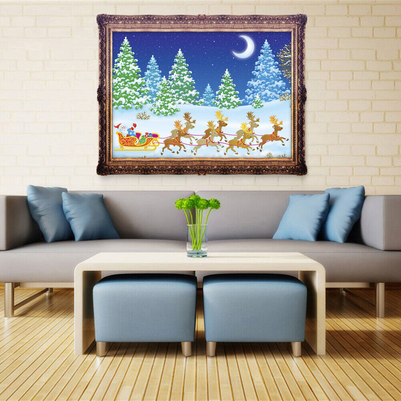 5D DIY Christmas Eve Diamond Painting Cross Stitch Embroidery Decor Craft