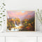Frameless Oil Paint By Numbers Mountain Castle DIY Canvas Picture Craft Kit