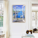 #A Paint By Numbers for Kid Beginner Outside Door Seascape Home Decor Painting