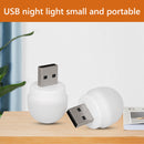 USB Plug Lamp Computer Mobile Power Charging USB Night Light (4pcs-White) Newly