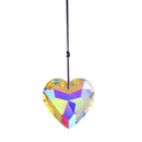 Crystal Wind Chimes Ornaments Love Heart Hanging Pendant Curtains Decoration