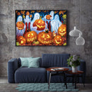 Diamond Painting 5D DIY Pumpkin Ghost Full Round Drill Rhinestone